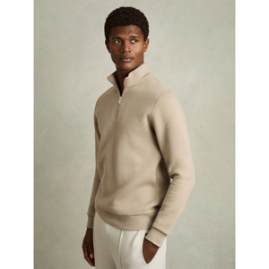 REISS ASHBY Half Zip Funnel Neck Jumper